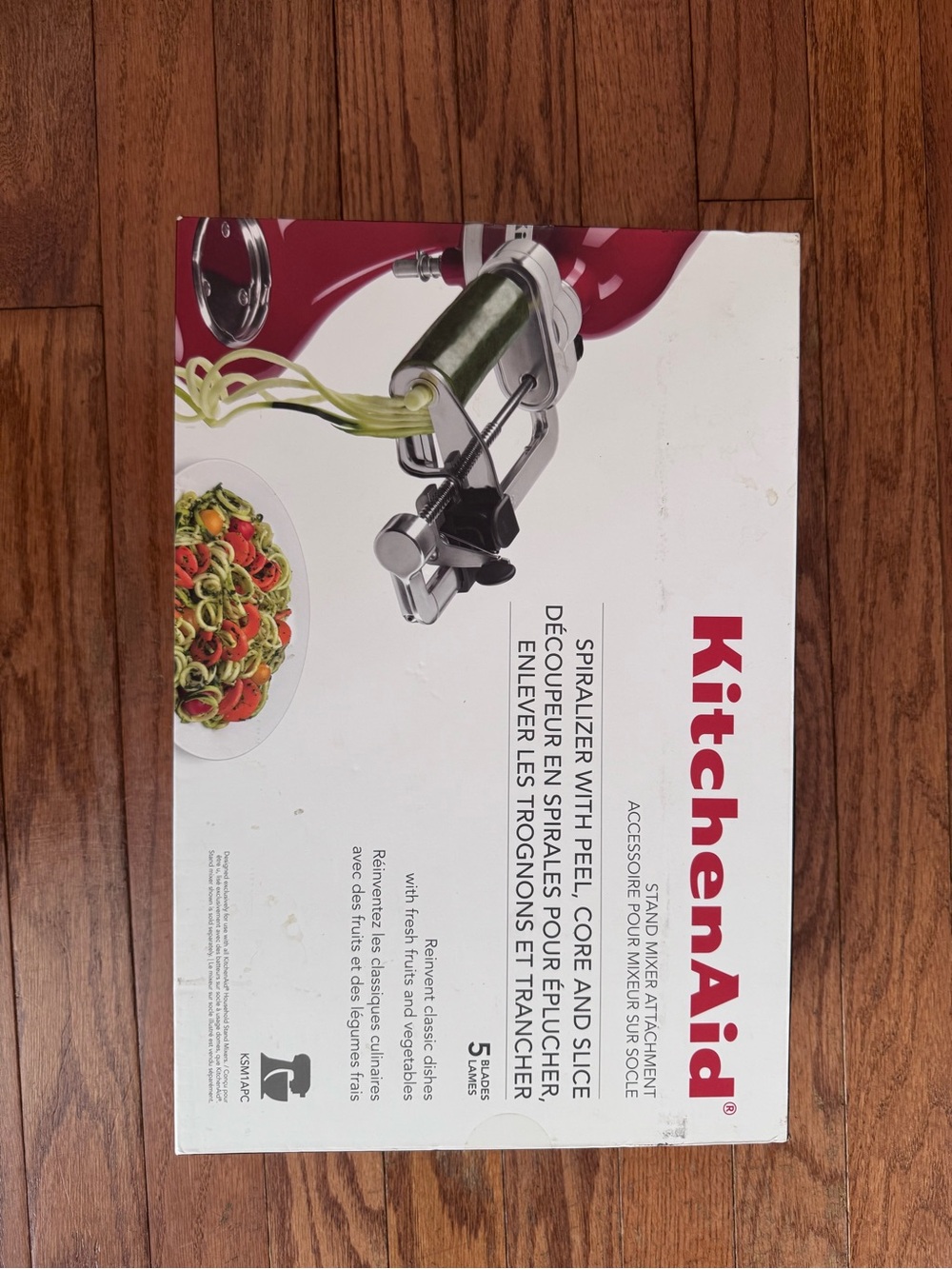 KitchenAid Red Spiralizer and Slicer Stand Mixer Attachment